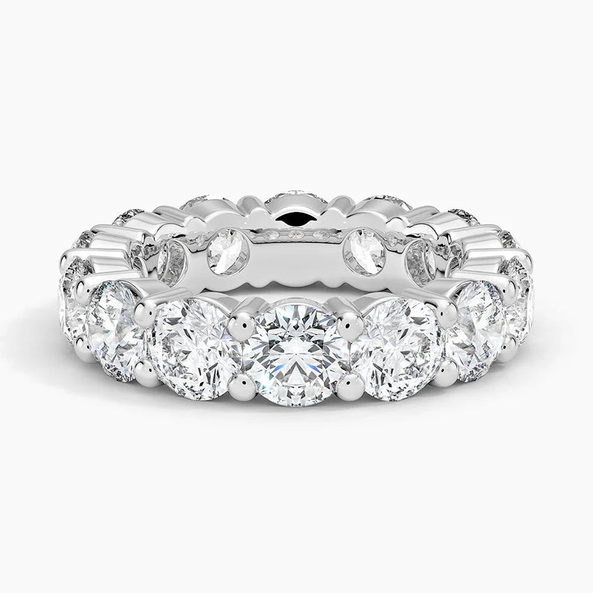 Lab diamond full eternity band in white gold, IGI certified, Draco Diamond