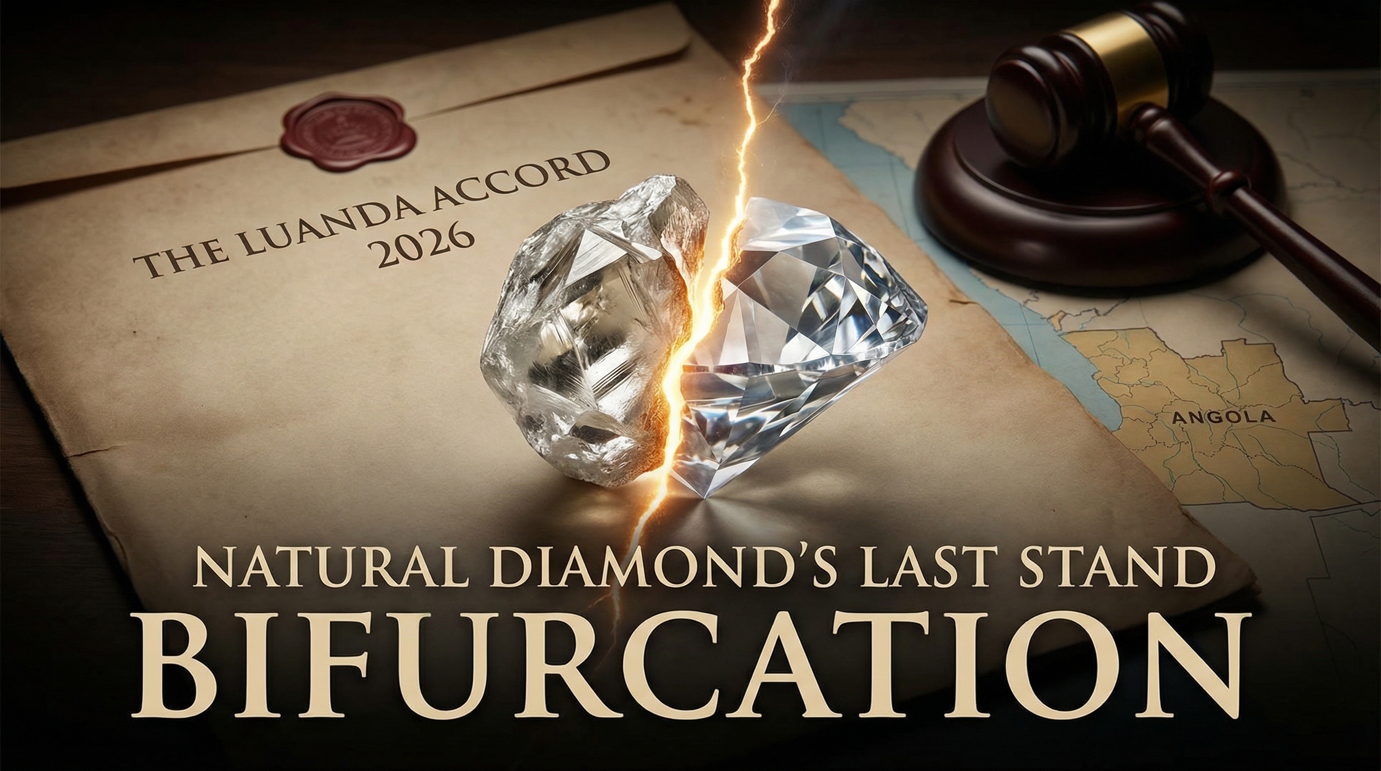 Natural Diamond's Last Stand: Bifurcation, Luanda Accord 2026