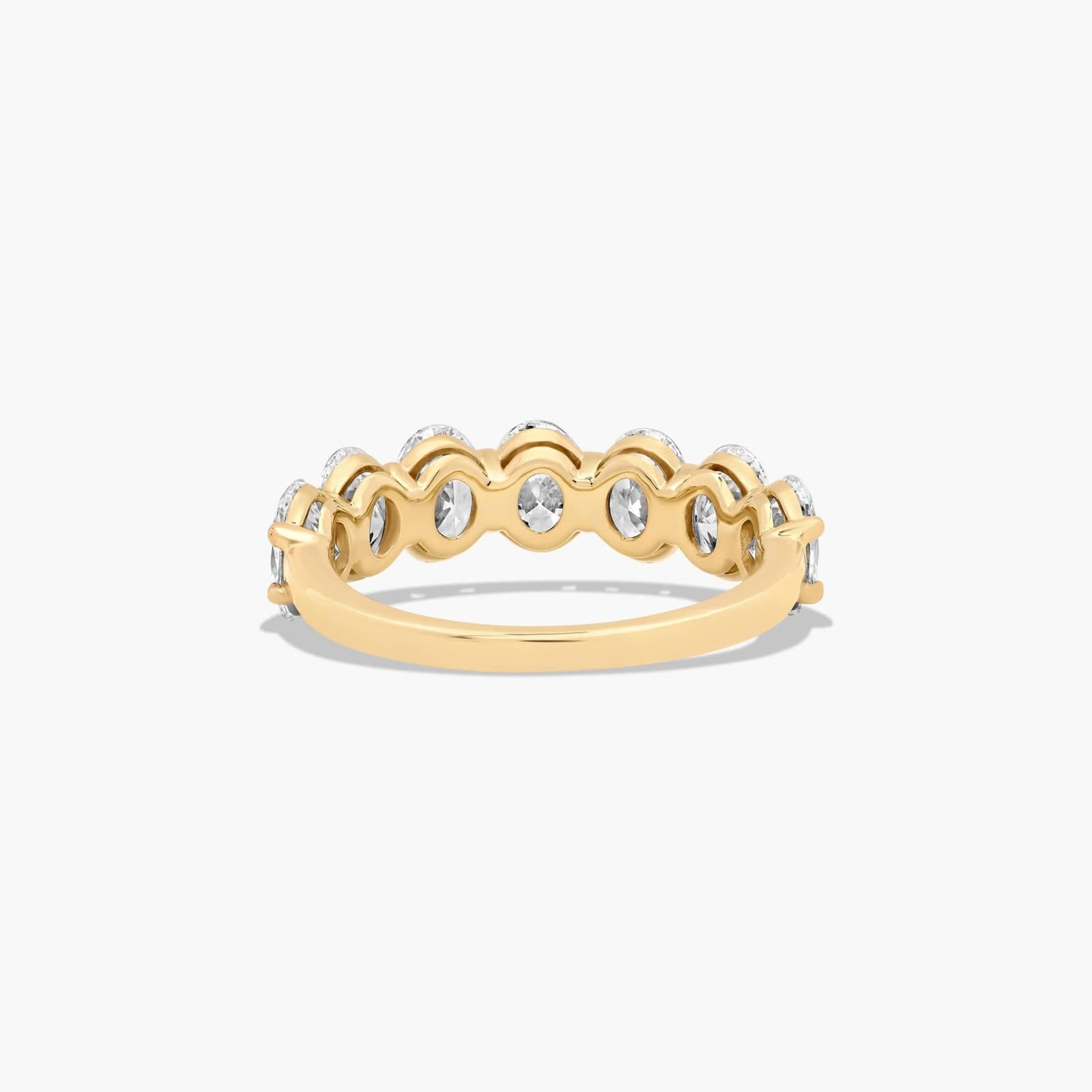 3.5ct lab diamond ring clasp and setting detail, 10K gold