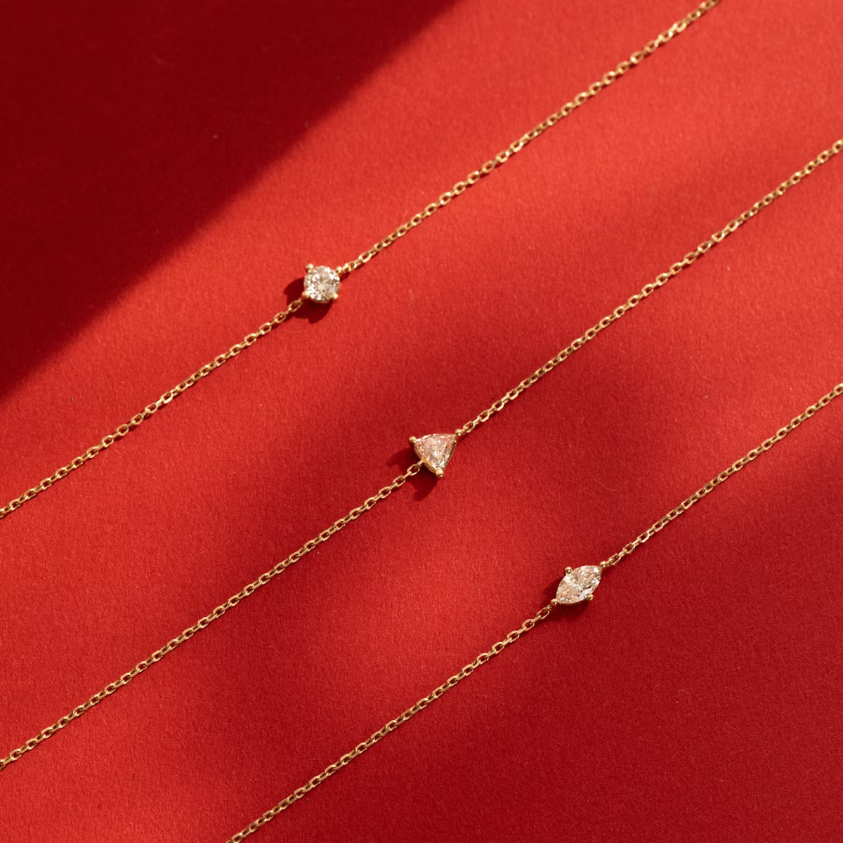 0.1ct lab diamond jewelry front view | 10K yellow gold