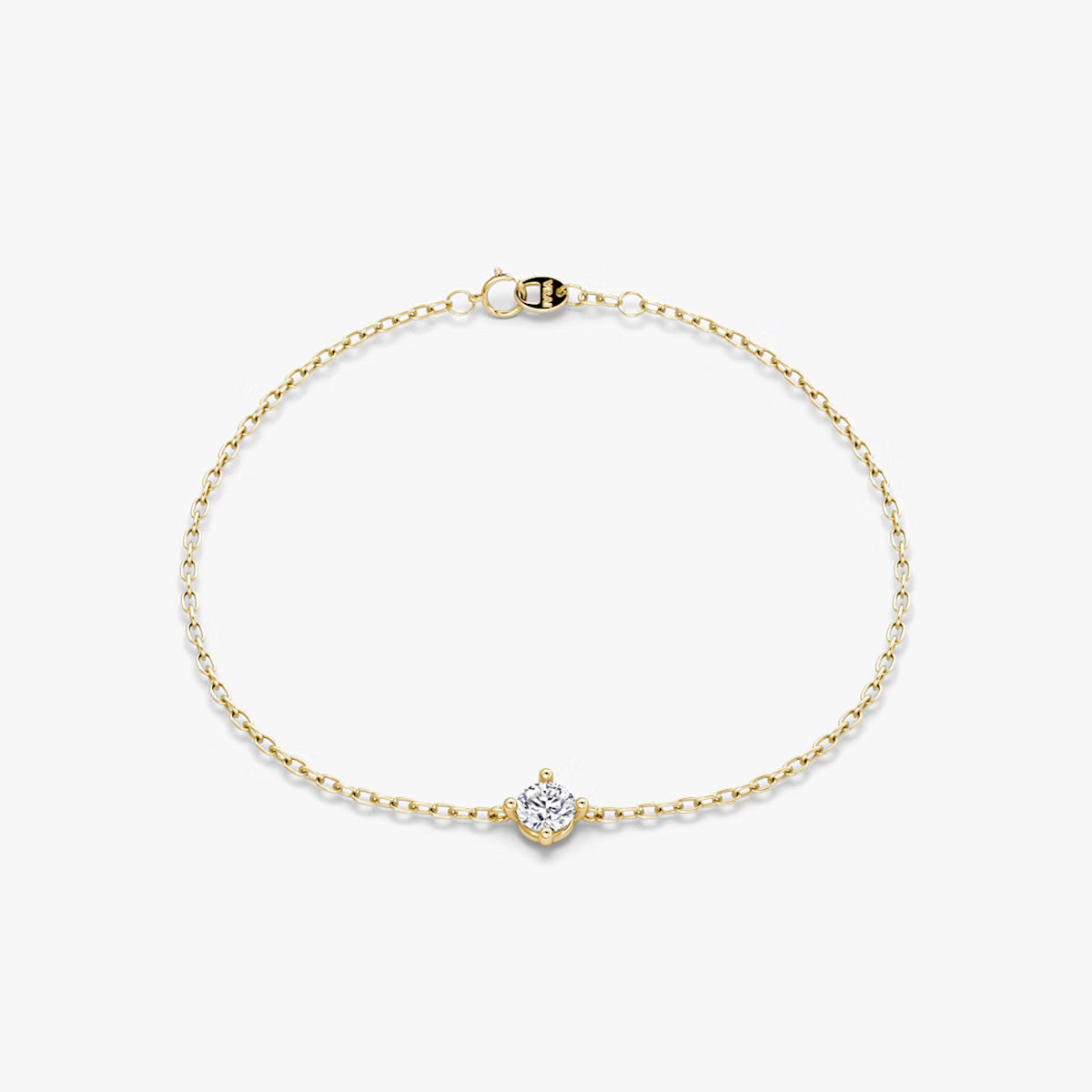 0.10ct Lab Diamond Bracelet | 10K yellow gold | IGI certified lab diamond