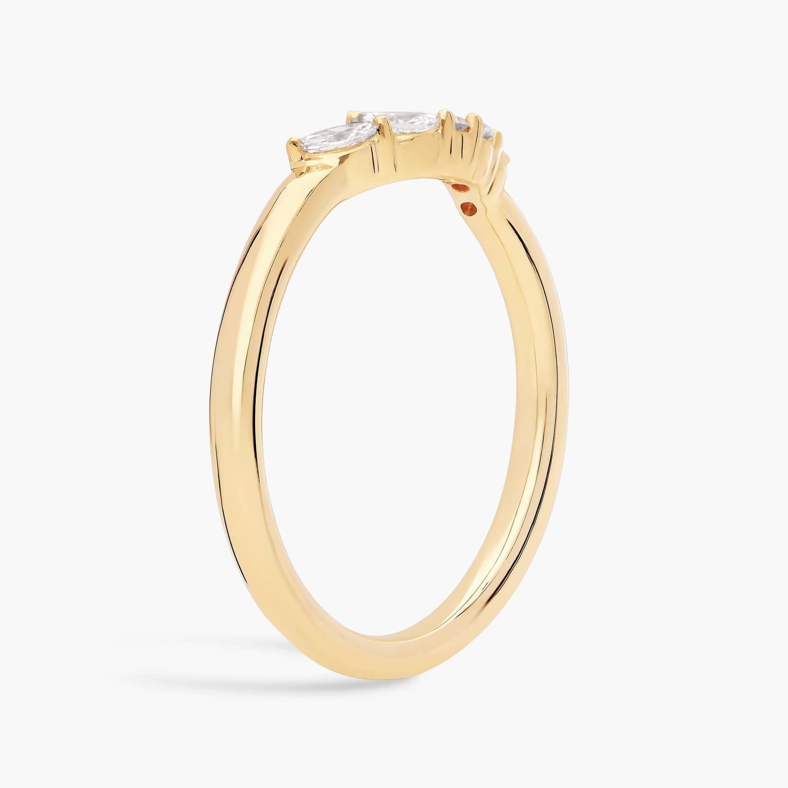 0.12ct lab diamond ring front view | 10K gold