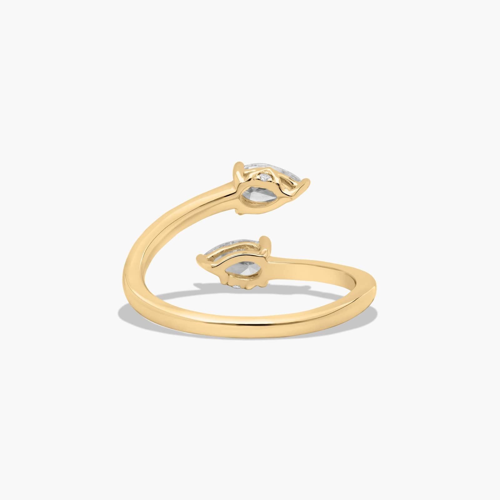Women's 1ct Toi et Moi Pear-Shaped Diamond Bypass Ring packaging, Draco Diamond fine jewelry