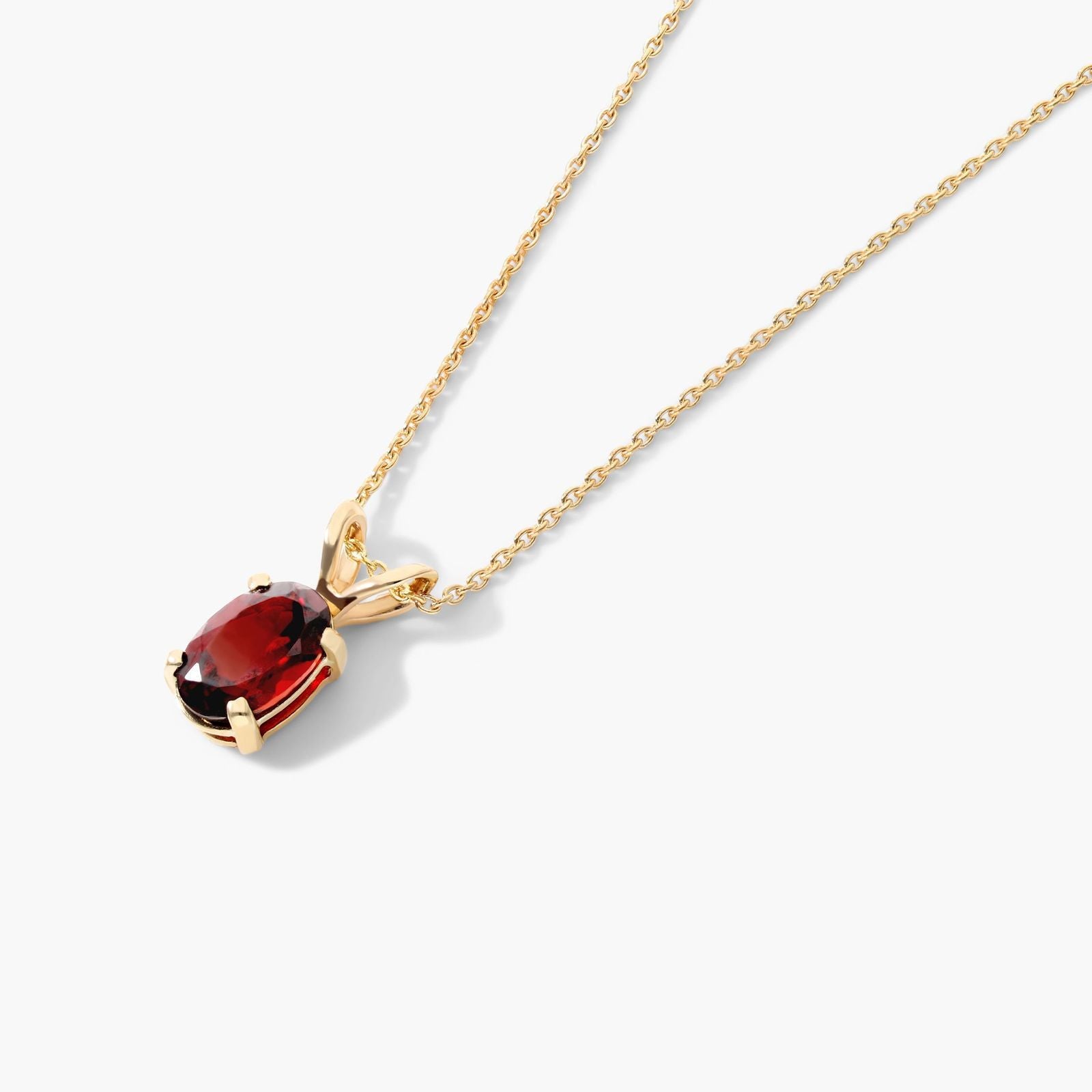 2ct Lab Diamond Pendant on model | styled 10K yellow gold pendant necklace