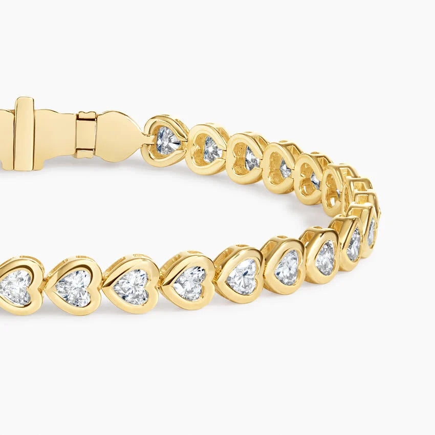 Heart Diamond Tennis Bracelet