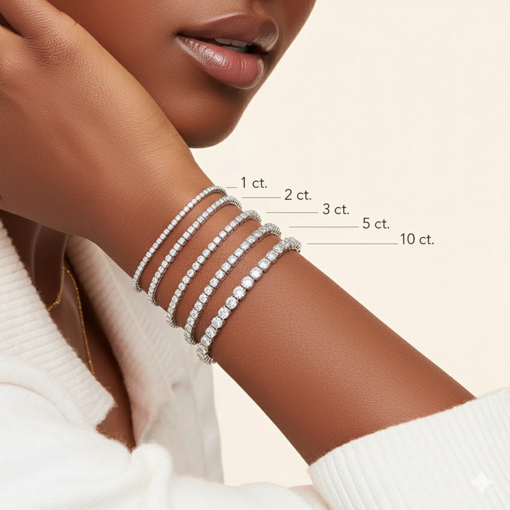 Vanté Baguette and Round Diamond Bezel Tennis Bracelet