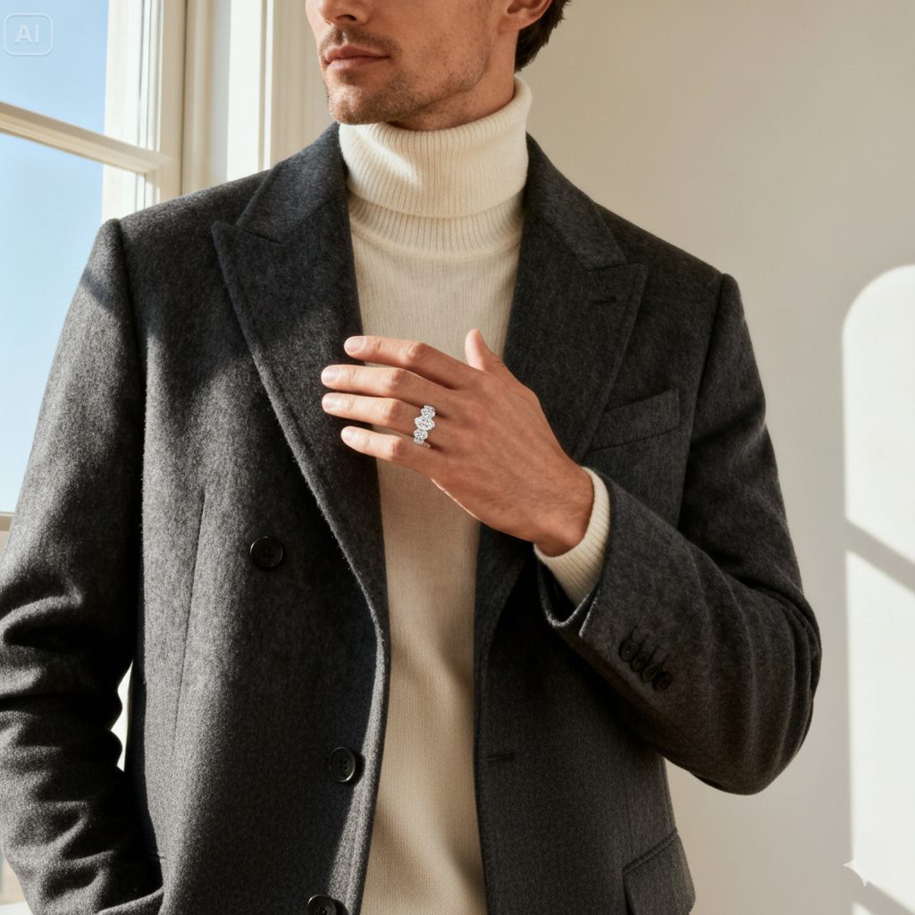 8.5ct Lab Diamond Ring | Oval Five Stone | IGI Certified VS+ DEF | 10K White Gold | Ghostforge