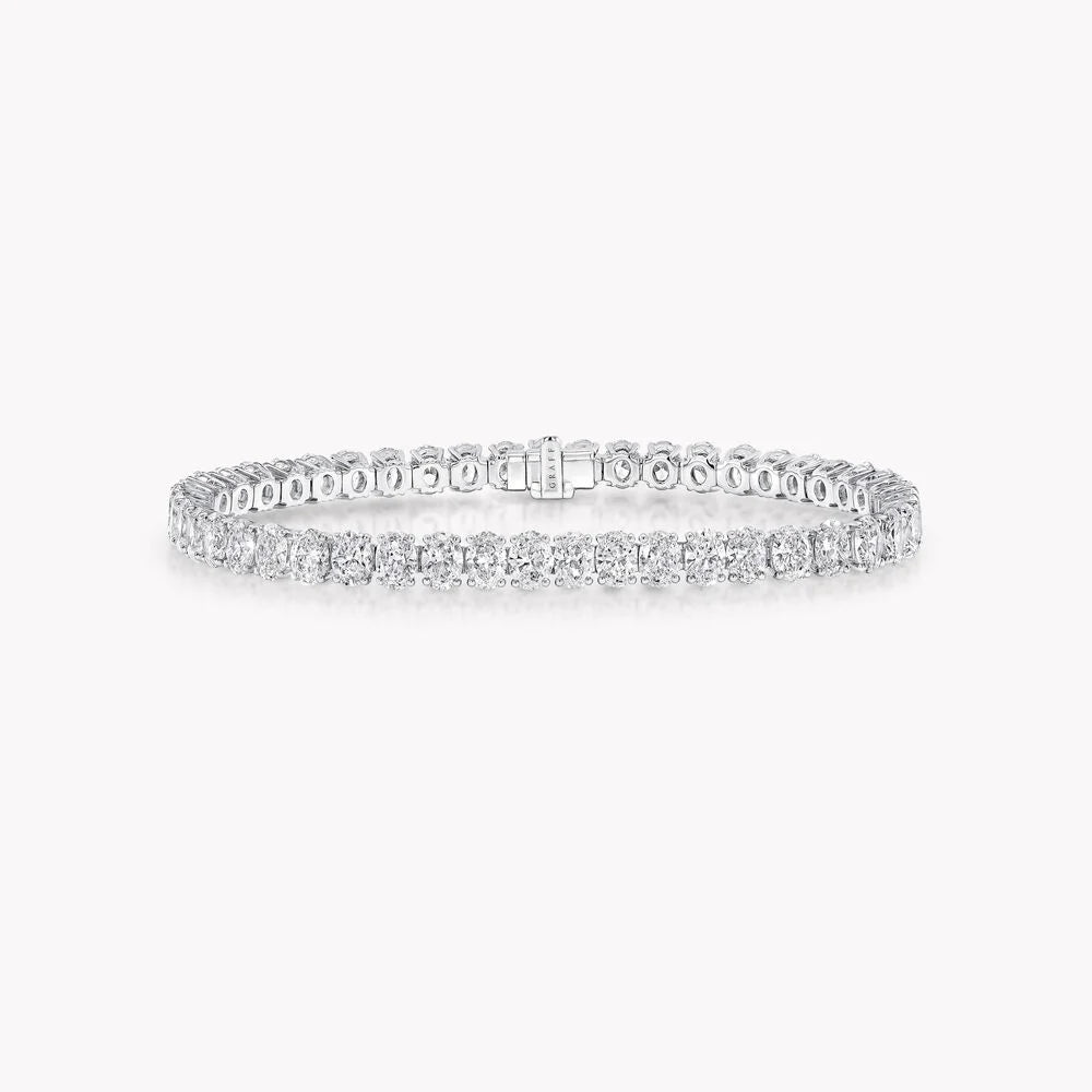 Oval Diamond Tennis Bracelet