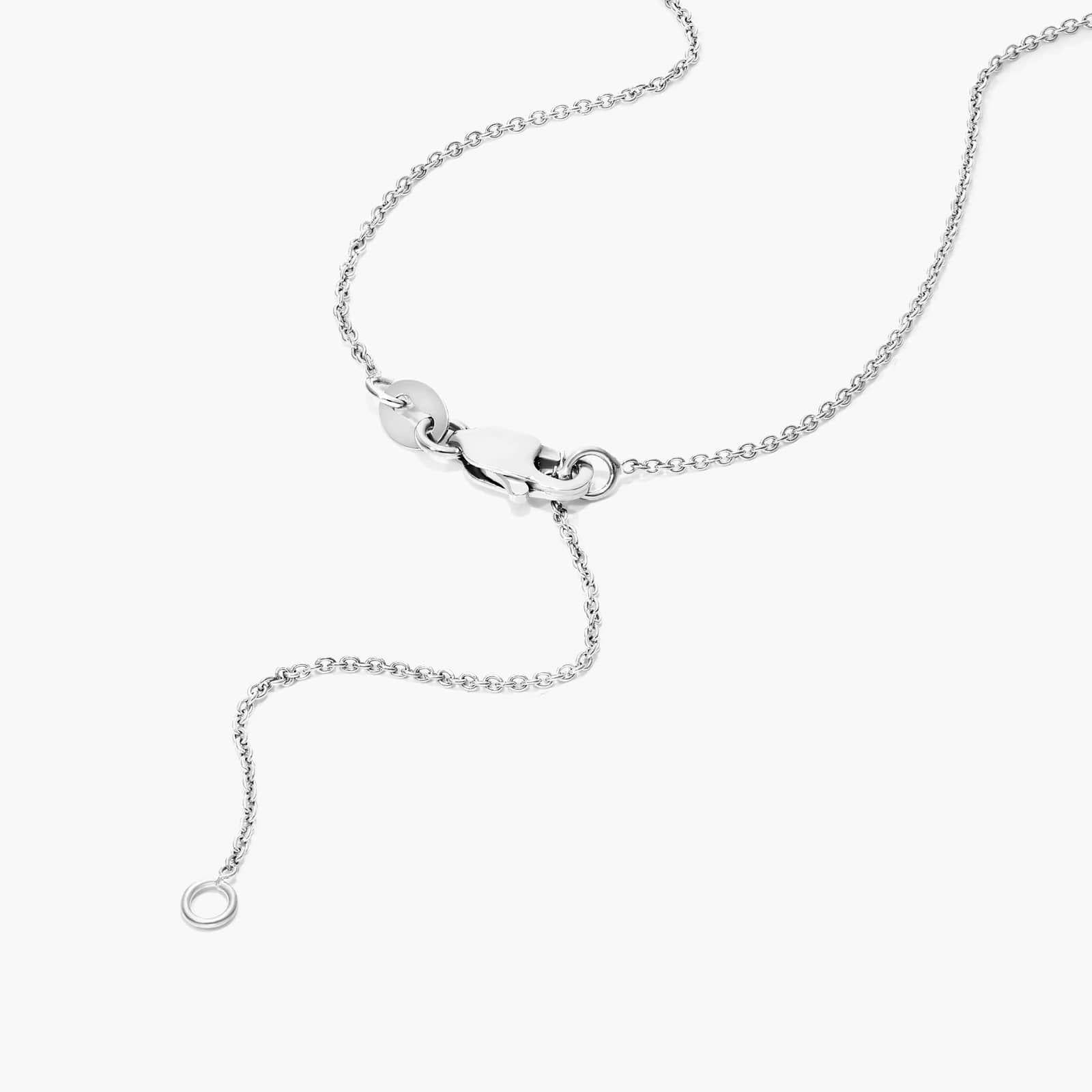 1.4ct Lab Diamond Drop Pendant Necklace side profile | lab diamond detail