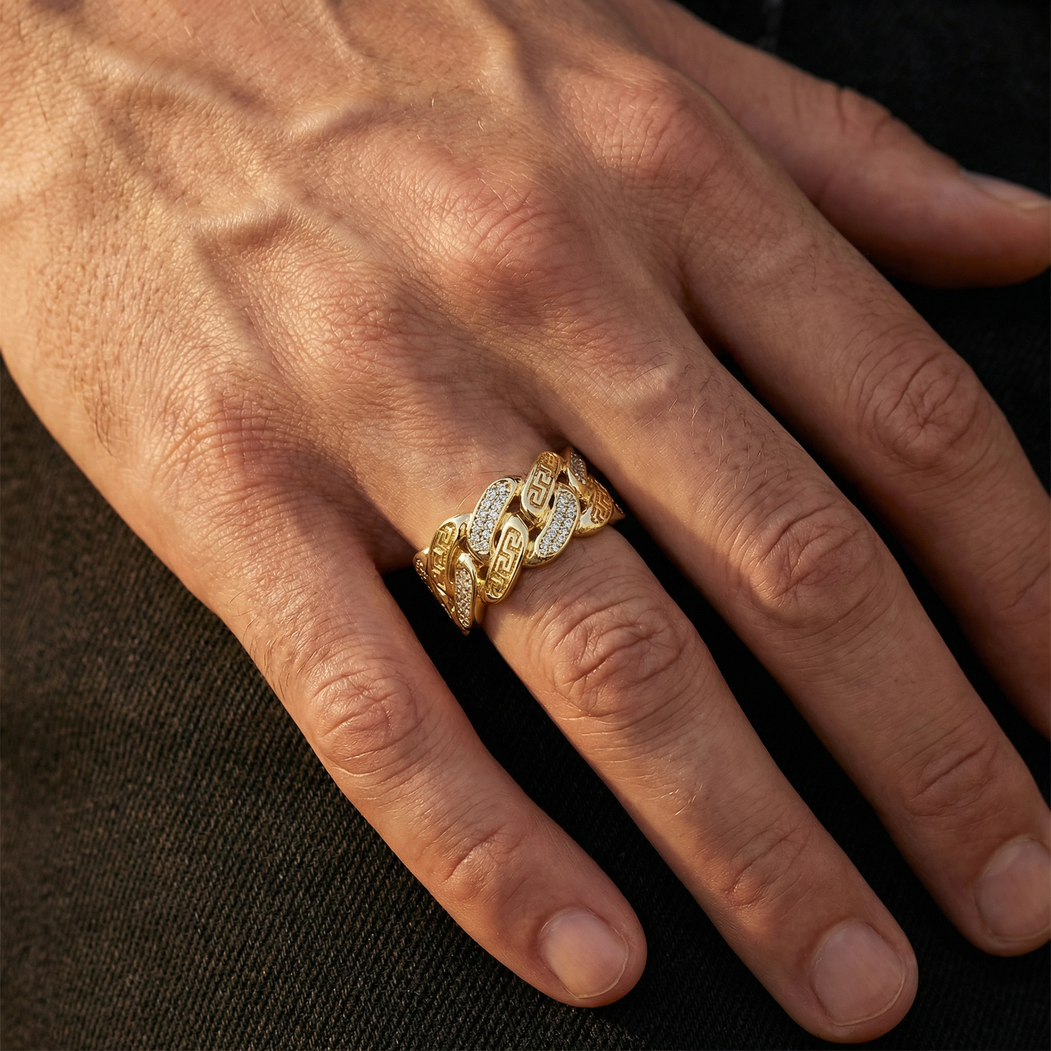 0.3ct lab diamond ring front view | 10K yellow gold