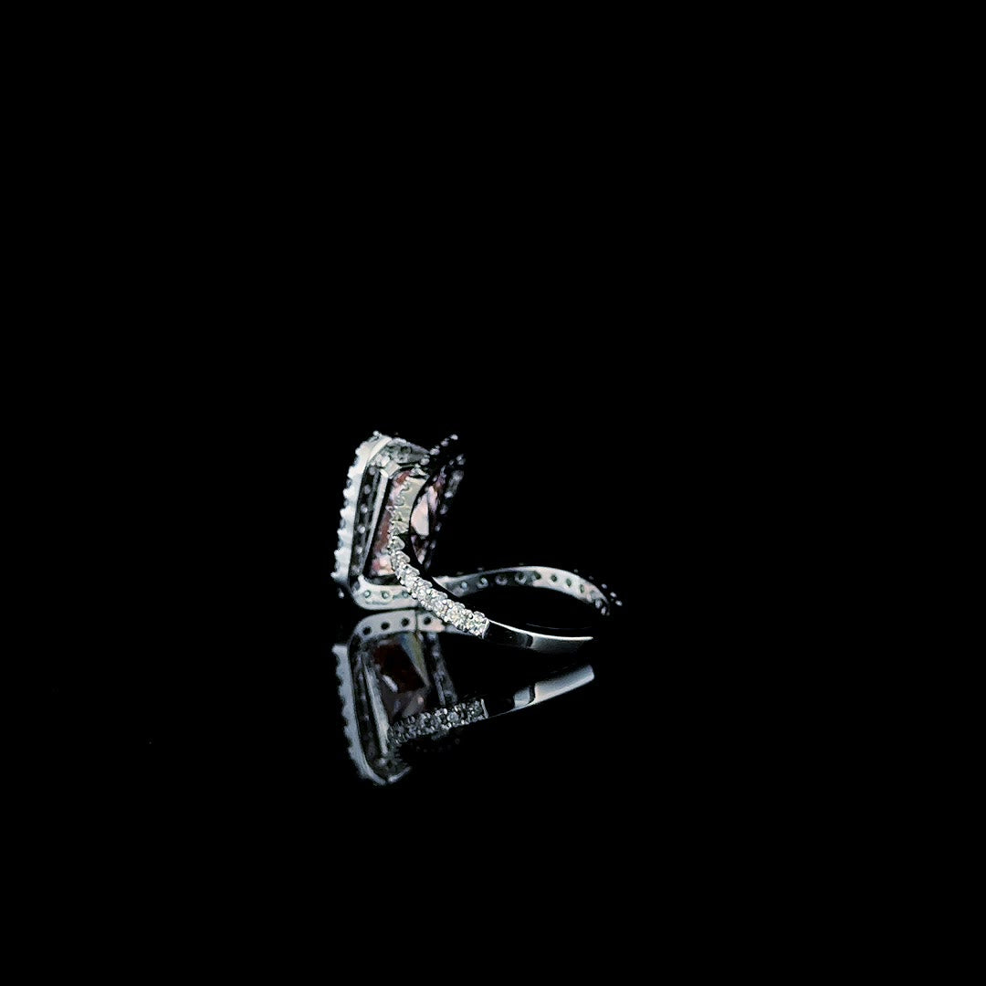 5ct fancy pink radiant lab grown diamond ring, product video still