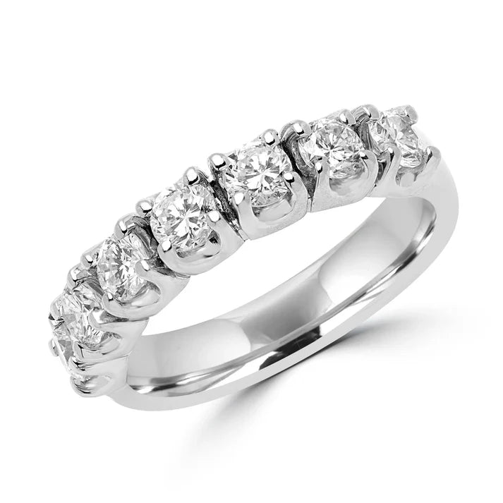 1.15ct Lab Diamond Semi-Eternity Ring | 10K white gold | IGI certified lab diamond