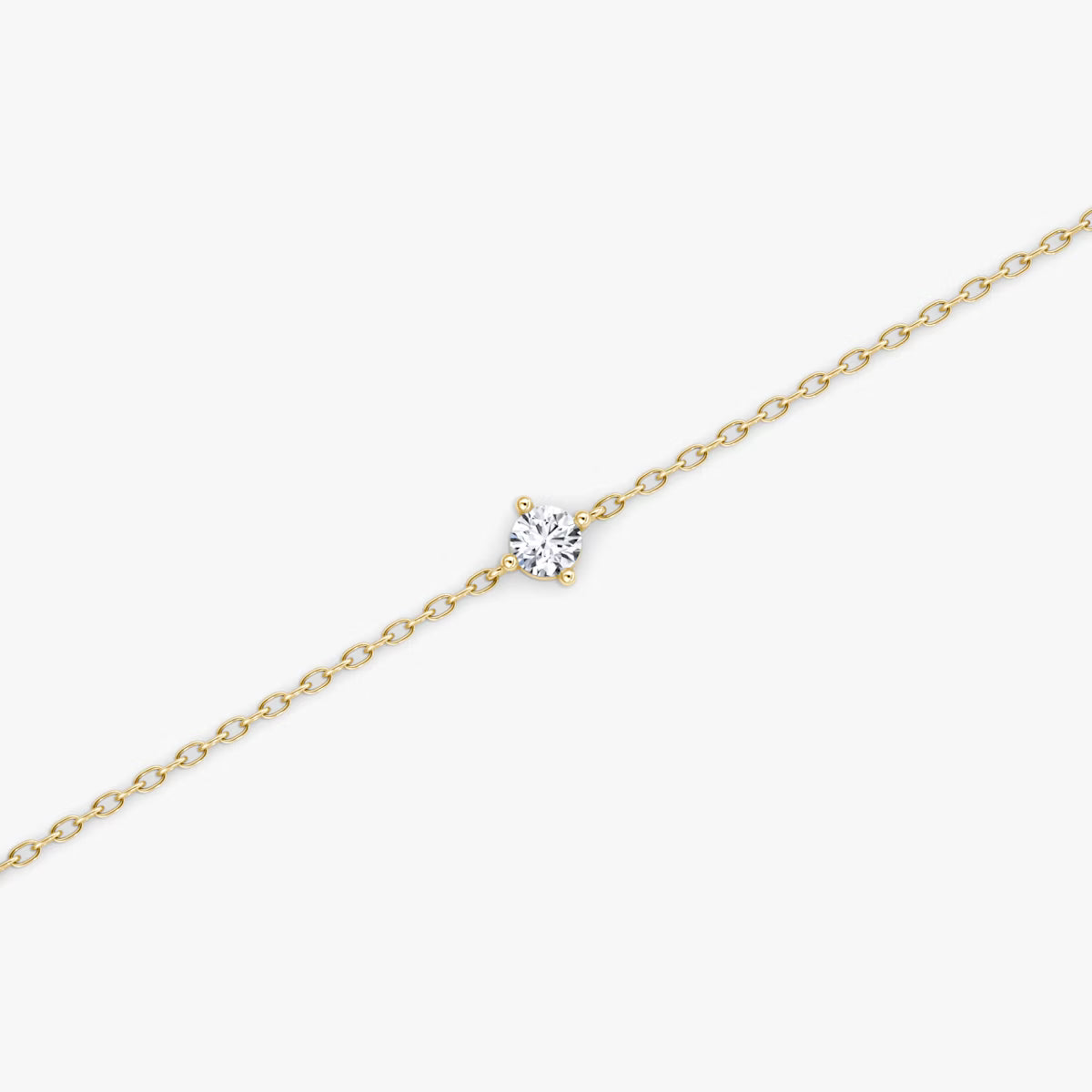 0.10ct Lab Diamond Bracelet on model | styled 10K yellow gold jewelry
