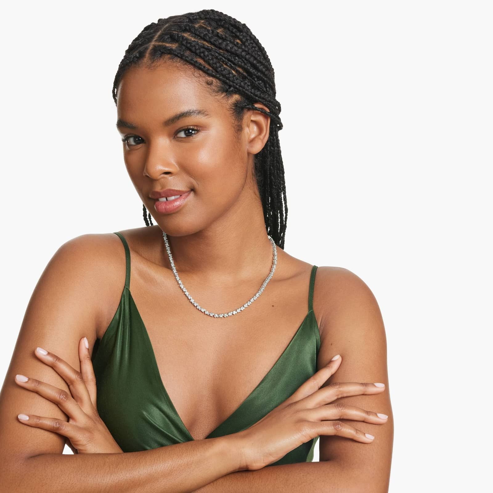 Women's 9ct Pear Diamond Tennis Necklace packaging | Draco Diamond fine jewelry