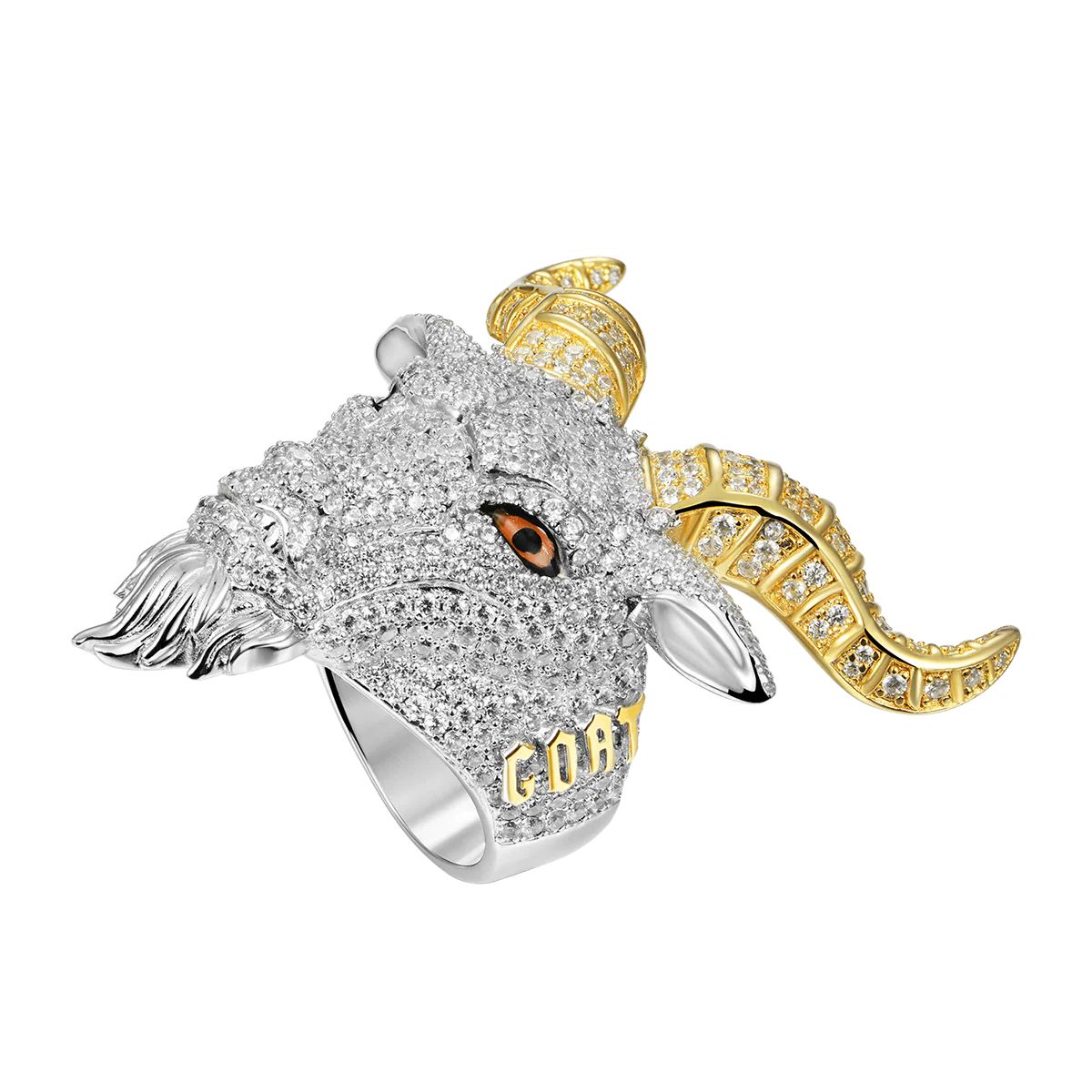15.05ct lab diamond ring front view | 10K yellow gold