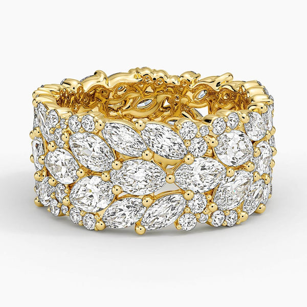 5.62ct Lab Diamond Ring, 10K white gold, IGI certified lab diamond