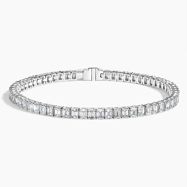 5ct Lab Diamond Tennis Bracelet, 10K white gold, IGI certified lab diamond