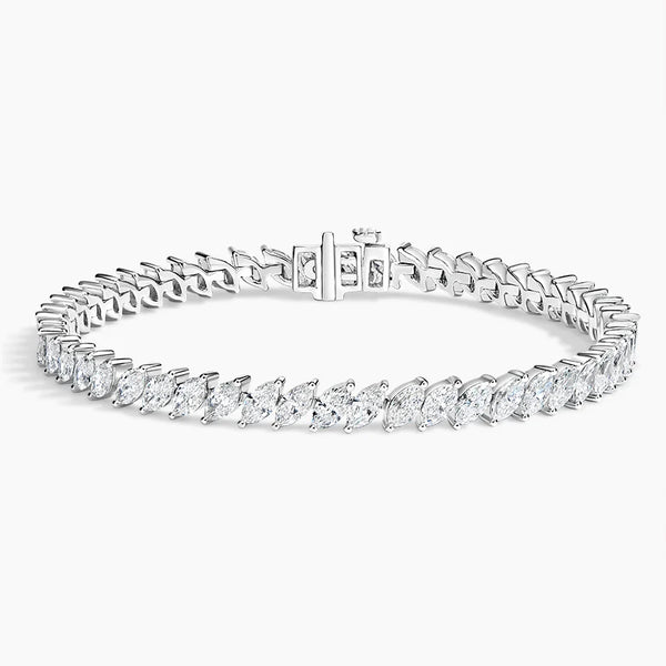 5ct Lab Diamond Tennis Bracelet, 10K white gold, IGI certified lab diamond